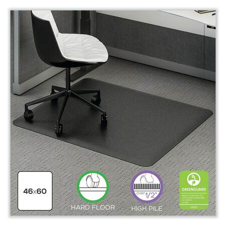 DEFLECTO Ergonomic Sit Stand Mat, Black, 60" L x CM24442FBLKSS